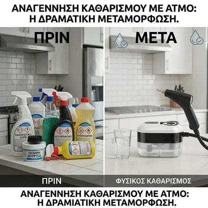 Καθαριστής Ατμού Υψηλής Πίεσης 2500W- Βαθύς καθαρισμός κάθε επιφάνειας, άμεσα