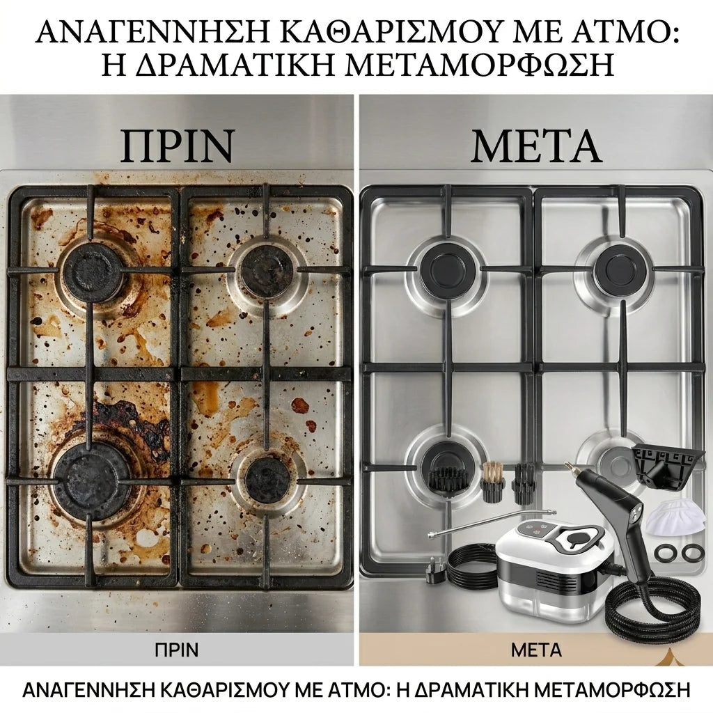 Καθαριστής Ατμού Υψηλής Πίεσης 2500W- Βαθύς καθαρισμός κάθε επιφάνειας, άμεσα